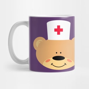 Teddy bear with Nurses Cap Mug